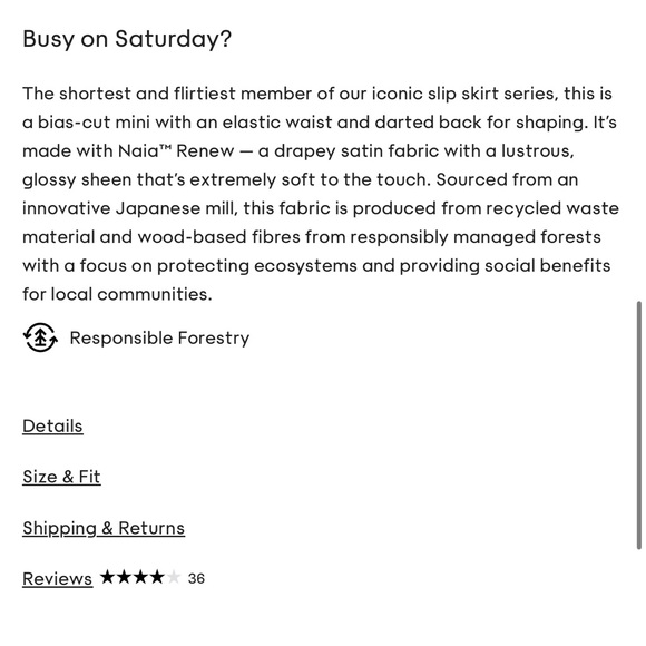 Babaton Slip Satin Mini Skirt KASHA TAUPE - Picture 5 of 5